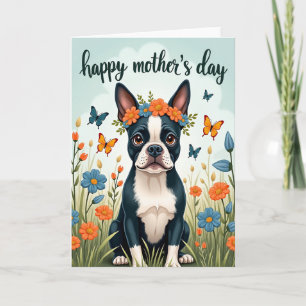 Floral Crown Canine Card