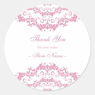 Floral crown ethnic mandala Classic Round Sticker