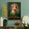 Floral Crown Parrot Furniture Decoupage