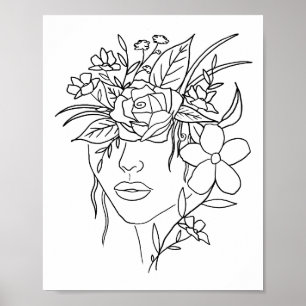 Floral Crown Print