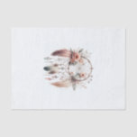 Floral Crystal Feather Dreamcatcher Boho Tissue Paper<br><div class="desc">Tissue Paper</div>