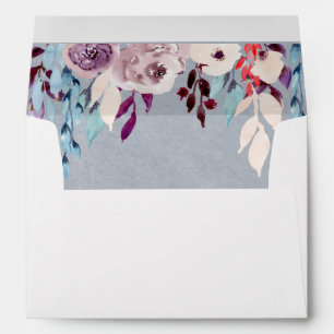 Floral Curtain A7 5.25 x 7.25 Envelope