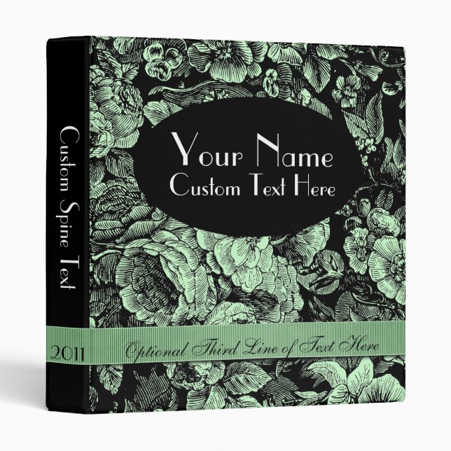 Floral Custom 1" Binder (Front/Spine)