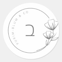 Floral Custom Label