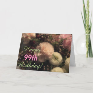 Floral Custom Mom Bouquet Happy Birthday Card