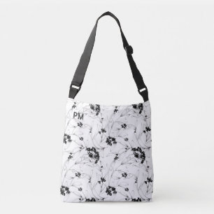 Floral Custom Monogram Crossbody Bag