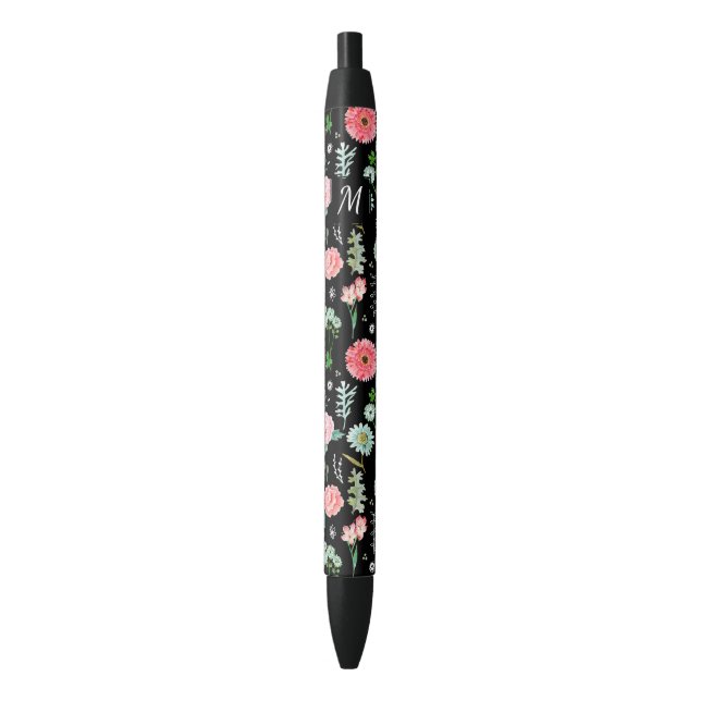 Floral | Custom Monogram | Pen (Front Vertical)