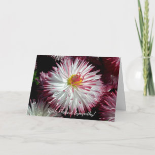 Floral Custom Sympathy Greeting Card