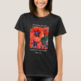 Floral Custom Text Bible Scripture Christian T-Shirt