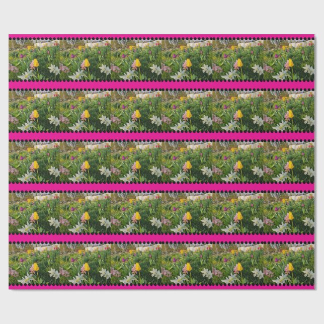 Floral Custom Wrapping Paper (Flat)