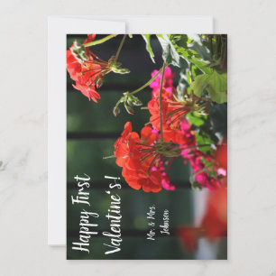floral customizable valentine's day card