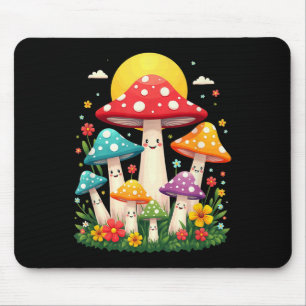 Floral Cute Mushroom Fungi Halloween Costume _1 Mouse Pad