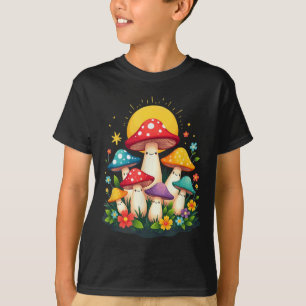 Floral Cute Mushroom Fungi Halloween Costume _2 T-Shirt