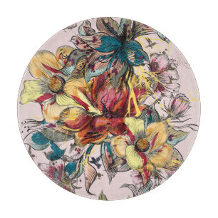 Floral Cutting Board