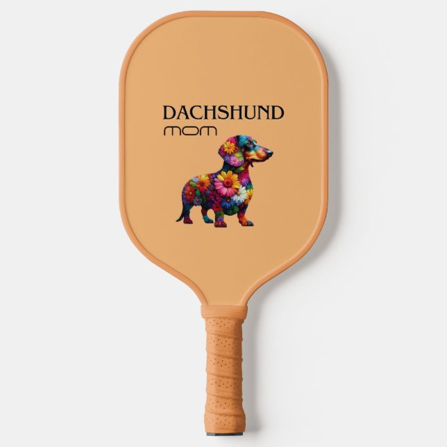 Floral Dachshund Mom Paddle (Front)