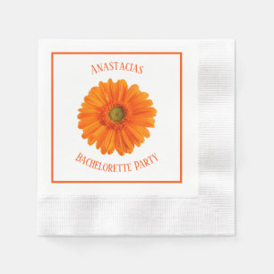 Floral Daisy Bachelorette Party personalized Napkin
