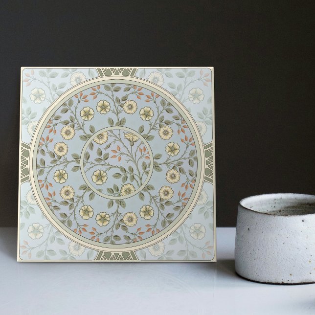 Floral Daisy Pattern by William Morris Ceramic Til Tile (Creator Uploaded)