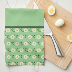 Floral Daisy Pattern Home Decor Kitchen Towel