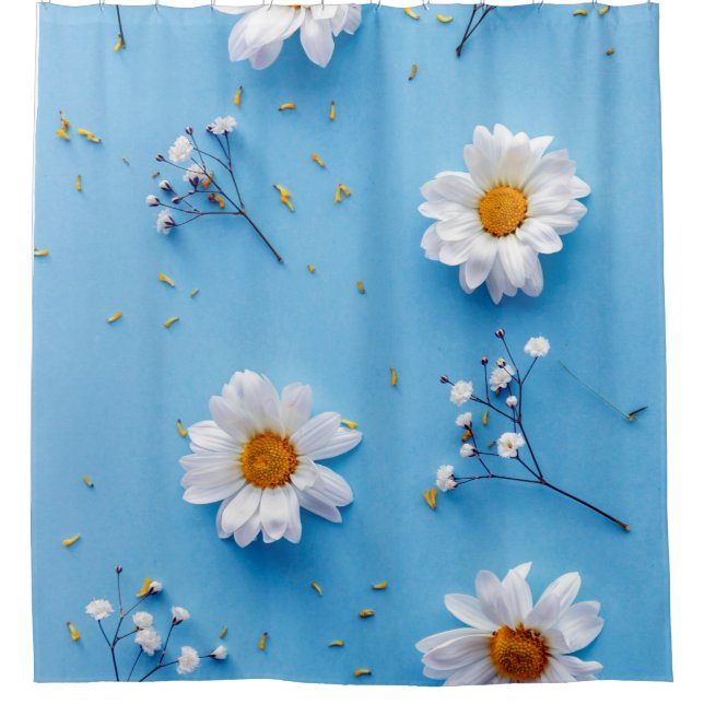 Floral Daisy Pattern - Light Blue (Front)