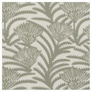 floral damask elegant vintage classic chic green fabric