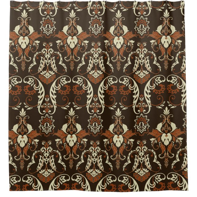 Floral damask print: vintage seamless. (Front)