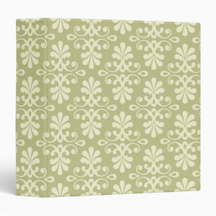 Floral damask wallpaper binder