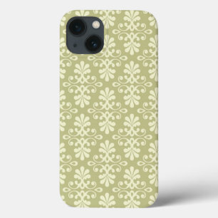 Floral damask wallpaper iPhone 13 case