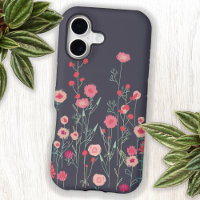 Floral Dark Boho Wildflower Art