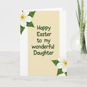 Floral Daughter Easter Card