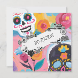 Floral Day of the Dead Delight Invitation