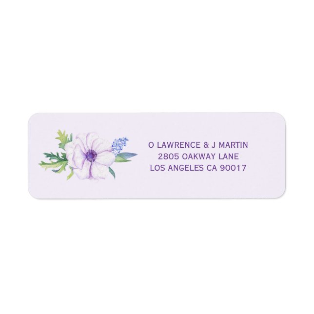Floral de printemps d'anémone violet (Devant)