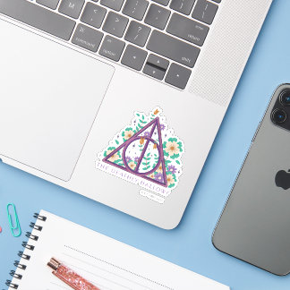 Floral Deathly Hallows Graphic