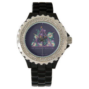 Floral Deathly Hallows Graphic Watch