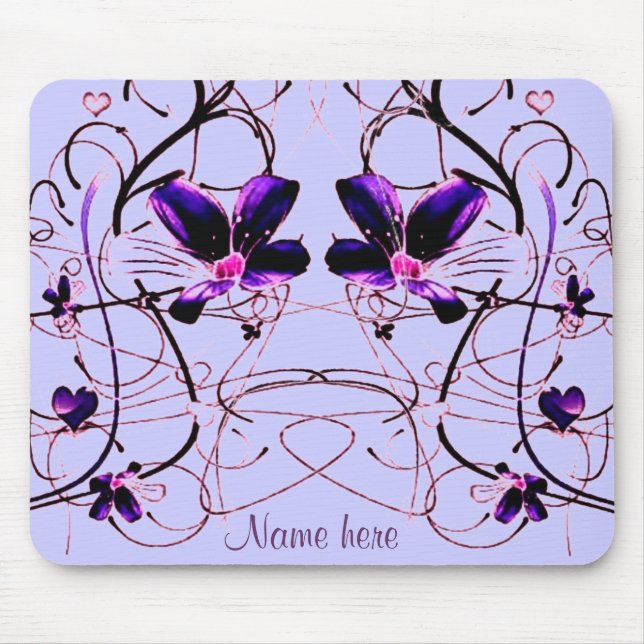 Floral Deco Mousepad (Front)