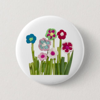 floral decoration 2 inch round button