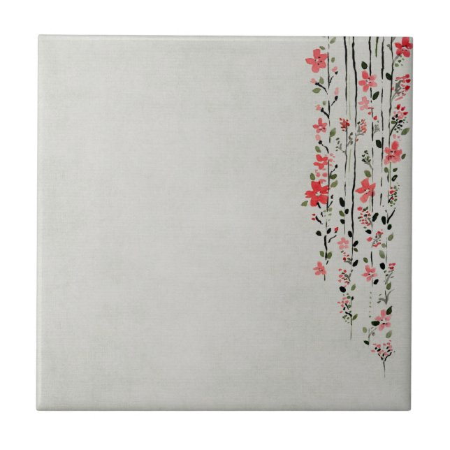 Floral decoration tile (Front)