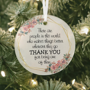 Floral Decoration with Thank You Message