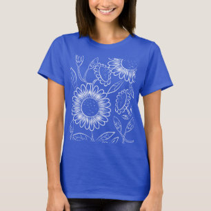 Floral Decorative Line Art Shirt