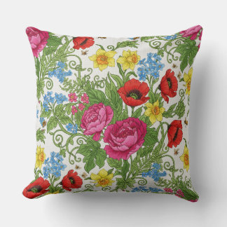 Floral Decorative Pillow