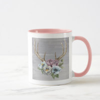 Floral Deer Antlers