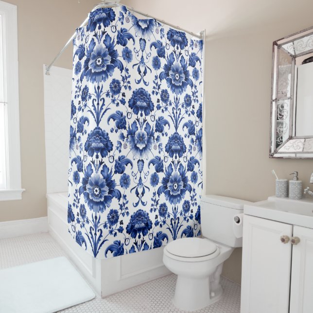 Floral Delft Blue (In Situ)