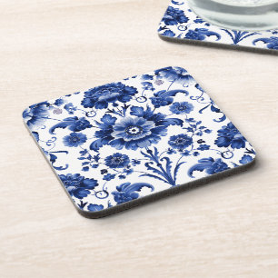 Floral Delft Blue Coaster