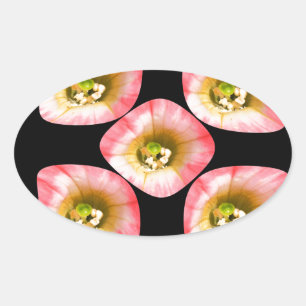 Floral Delight Oval Sticker