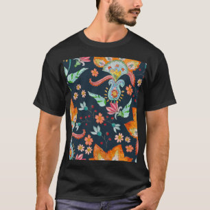 Floral Delight: Watercolor Flower Texture T-Shirt