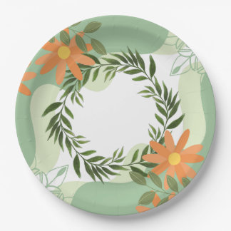 Floral Delights Paper Plate