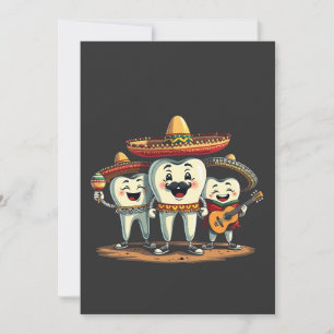 Floral Dental Tooth Funny Cinco De Mayo Save The Date