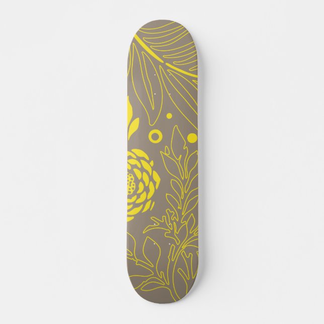 Floral Design 18 Skateboard (Front)