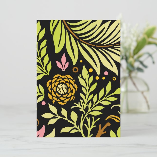 Floral Design 18 Thank You Card (Standing Front)