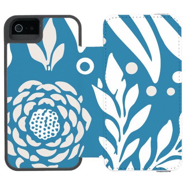Floral Design 20 Incipio iPhone Wallet Case (Folio Open)