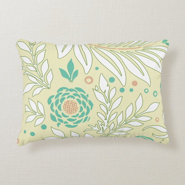 Floral Design 21 Accent Pillow (Front)